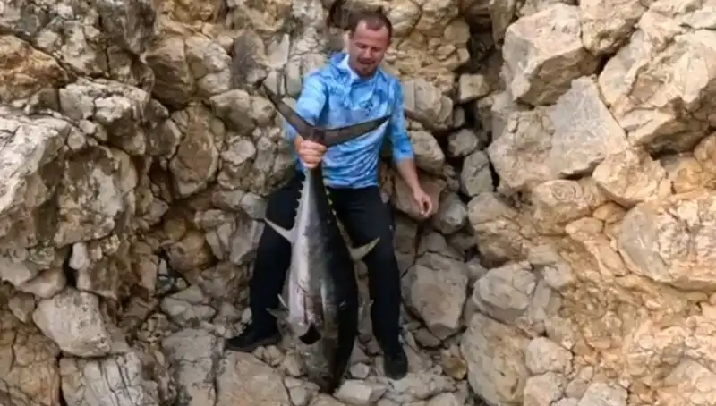 Saros Körfezi'nde Makas Gibi Dev Balık: 30 Kiloluk Zorlu Mücadele