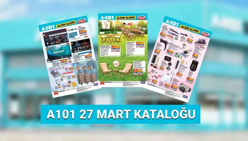 A101'in 27 Mart Aktüel Kataloğu: Teknolojiden Ev Eşyalarına Her Şey İhtiyacınızda