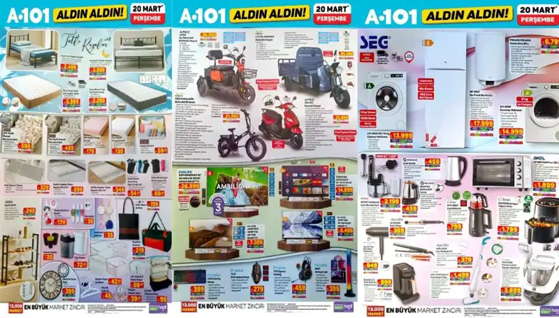 A101 Aktüel Kataloğu ile 20 Mart’ta Neler Sunuyor?